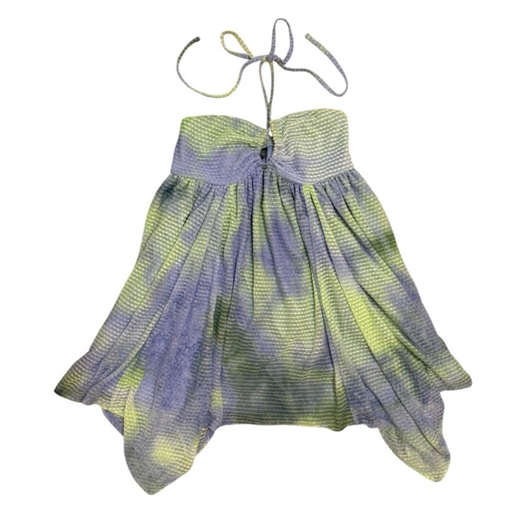 wild fable Dresses & Skirts - Wild Fable Green & Purple Asymmetrical Fairycore Dress